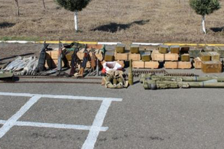 Military equipment and ammunition left by enemy found in Fuzuli