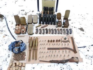 Military equipment and ammunition left by enemy found in Shusha - PHOTO