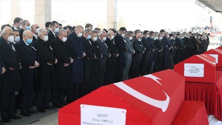 Turkey hold State ceremony for martyrs from crash