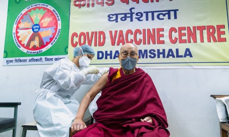 Dalai Lama urges people to get Covid vaccine after having first dose