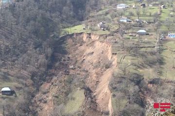 Landslide occurs in Astara, Azerbaijan