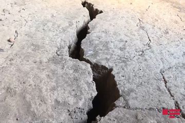 Landslide occurs in Astara, Azerbaijan