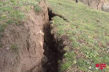Landslide occurs in Astara, Azerbaijan