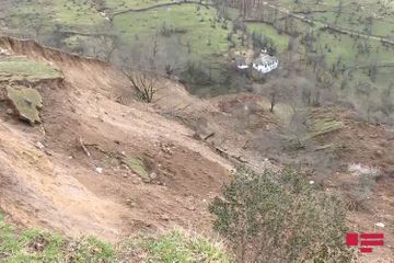 Landslide occurs in Astara, Azerbaijan