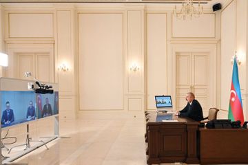 President Ilham Aliyev received in a video format Hungarian Minister of Foreign Affairs and Trade - UPDATED