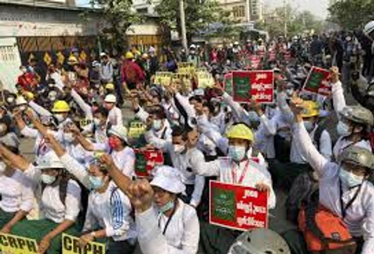 Two killed in protests in Myanmar as U.S. and allies vow to restore democracy