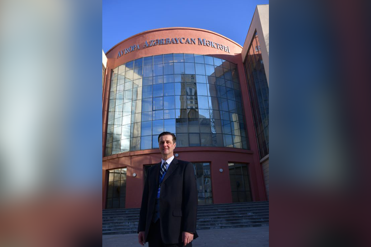 European Azerbaijan school's CEO & Director Francesco Banchini has been invited to the second world virtual conference - PHOTO