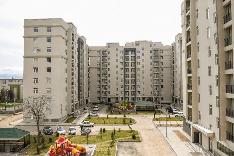 People, whose residential places destroyed as a result of missile attacks of Armenia on Ganja, provided with flats