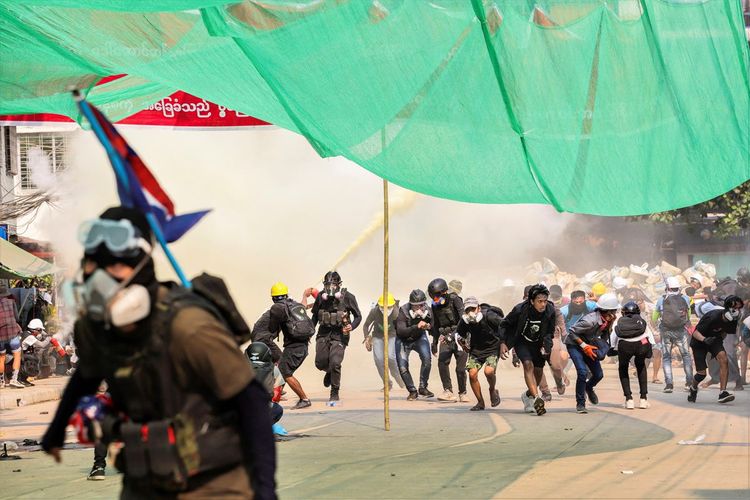 U.S. blacklists Myanmar police chief, army units over deadly crackdown