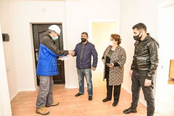 People, whose residential places destroyed as a result of missile attacks of Armenia on Ganja, provided with flats