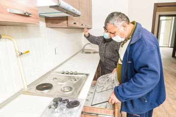 People, whose residential places destroyed as a result of missile attacks of Armenia on Ganja, provided with flats