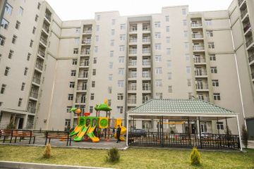 People, whose residential places destroyed as a result of missile attacks of Armenia on Ganja, provided with flats