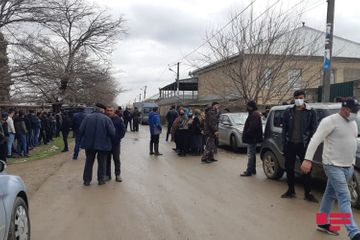 Protest rally being held in Georgian village, settled by Azerbaijanis - PHOTO