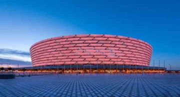 Famous Baku buildings to be lightened with red color
