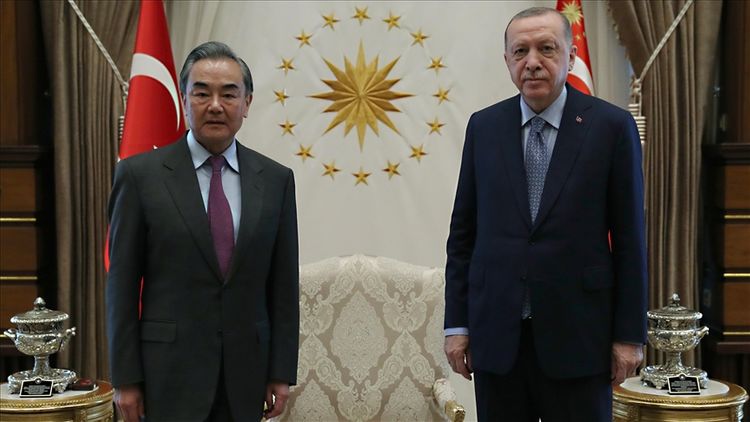 Turkish president receives Chinese foreign minister