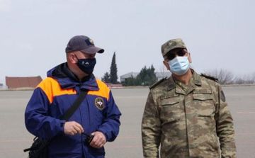 Next group of pyrotechnics of Russian MES arrived in Azerbaijan - VIDEO