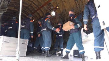 Next group of pyrotechnics of Russian MES arrived in Azerbaijan - VIDEO