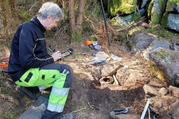 Bronze Age treasure found in Swedish forest by mapmaker - PHOTO