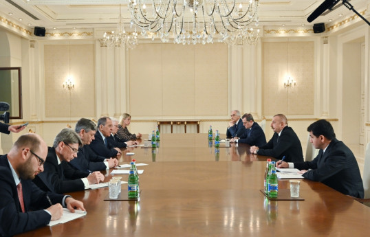 President of the Republic of Azerbaijan Ilham Aliyev,Minister of Foreign Affairs of the Russian Federation Sergey Lavrov