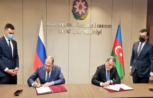 Sergey Lavrov and Jeyhun Bayramov
