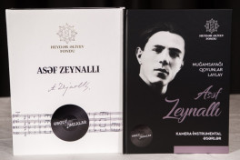 Collection of notes of Azerbaijani composers's works, published by the Heydar Aliyev Foundation, presented in Shusha