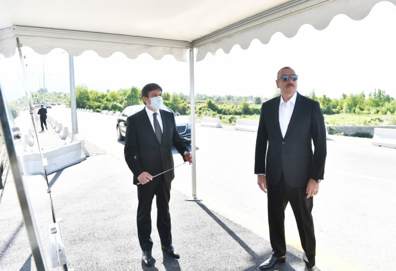 New bridge over Bum River and road to Bum settlement in Gabala district inaugurated after renovation-UPDATED 