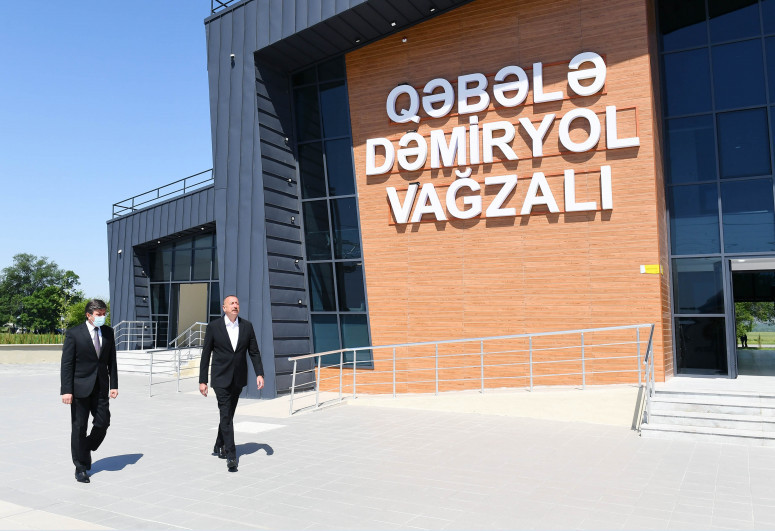 Gabala Railway Station and Laki station - Gabala single-track railway launched-PHOTO 