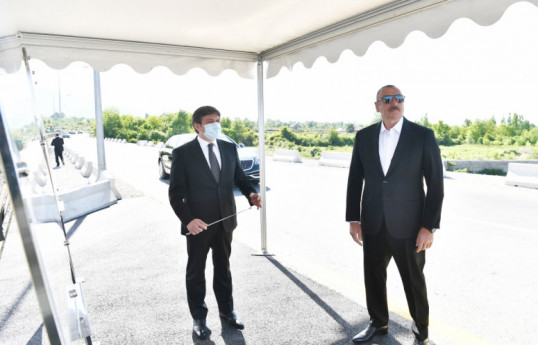 New bridge over Bum River and road to Bum settlement in Gabala district inaugurated after renovation-UPDATED 