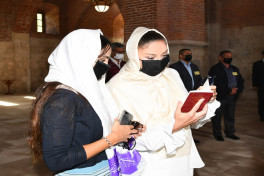 President Ilham Aliyev visited Albanian Church of Blessed Virgin Mary in Nij settlement, Gabala-PHOTO 