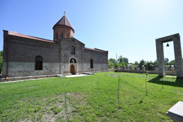 President Ilham Aliyev visited Albanian Church of Blessed Virgin Mary in Nij settlement, Gabala-PHOTO 