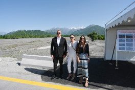 New bridge over Bum River and road to Bum settlement in Gabala district inaugurated after renovation-UPDATED 