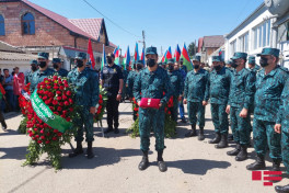 Azerbaijani serviceman, killed as a result of violation of state border, laid to rest in Tovuz-PHOTO 