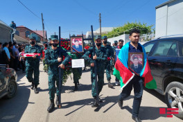 Azerbaijani serviceman, killed as a result of violation of state border, laid to rest in Tovuz-PHOTO 