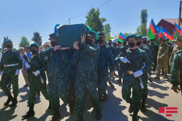 Azerbaijani serviceman, killed as a result of violation of state border, laid to rest in Tovuz-PHOTO 