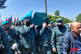 Azerbaijani serviceman, killed as a result of violation of state border, laid to rest in Tovuz-PHOTO 