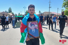 Azerbaijani serviceman, killed as a result of violation of state border, laid to rest in Tovuz-PHOTO 
