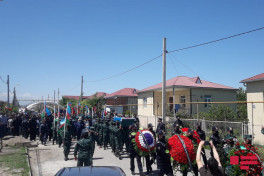 Azerbaijani warrant officer, killed as a result of violation of state border, laid to rest in Guba-PHOTO 