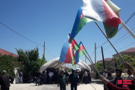 Azerbaijani warrant officer, killed as a result of violation of state border, laid to rest in Guba-PHOTO 