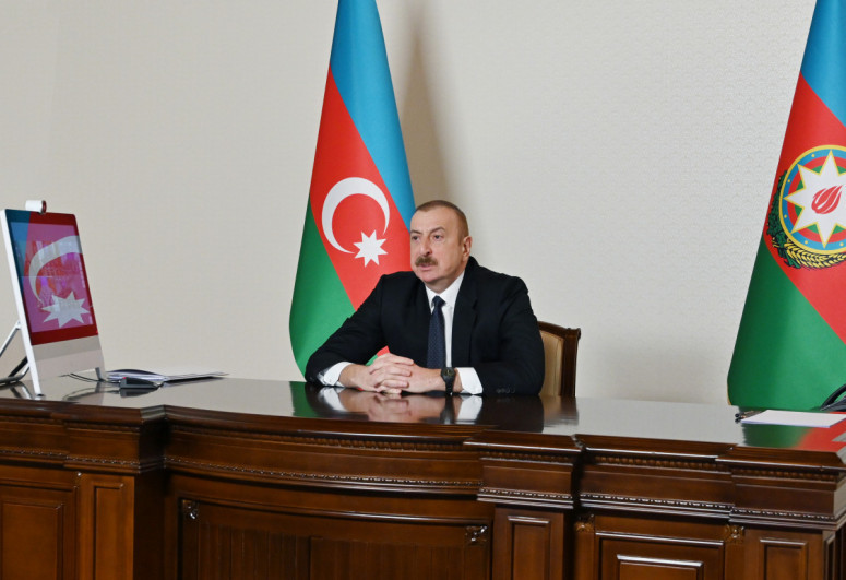 President Ilham Aliyev says situation on the Azerbaijani-Armenian border is stable
