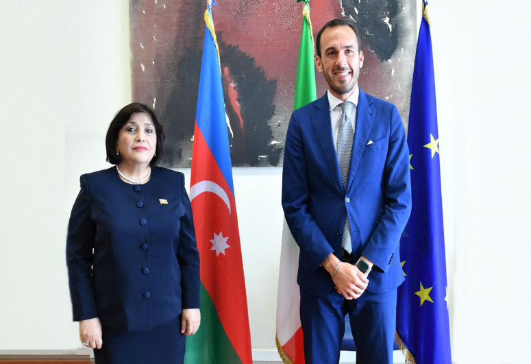 Sahiba Gafarova met with the co-chair of the Azerbaijani-Italian Intergovernmental Commission