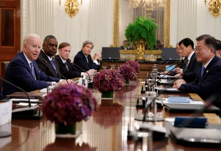 Biden, South Korea’s Moon express willingness to engage North Korea