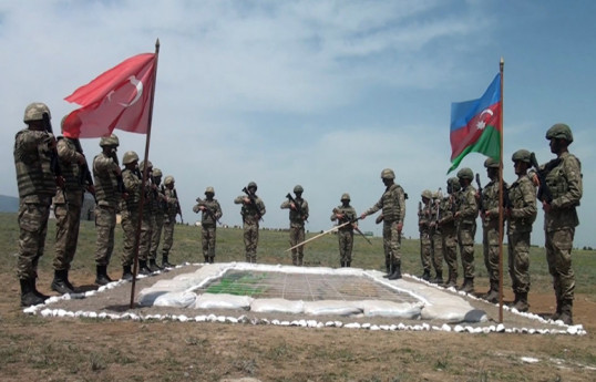 Tactical exercises were held with the participation of Azerbaijani and Turkish servicemen -VIDEO 