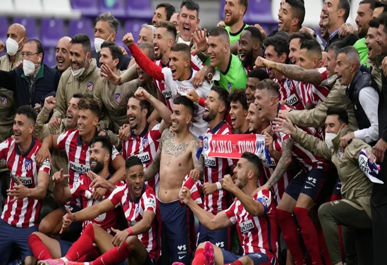 Atletico Madrid fans celebrate La Liga Title in the Spanish Capital