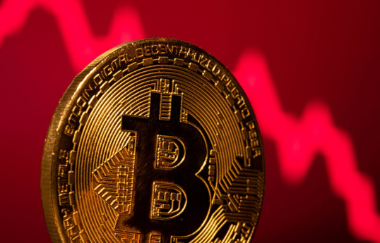 Bitcoin down almost 50% from year's high