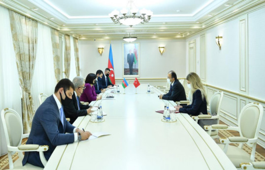 Chair of Azerbaijani Milli Majlis Sahiba Gafarova met with newly-appointed Turkish Ambassador in Azerbaijan