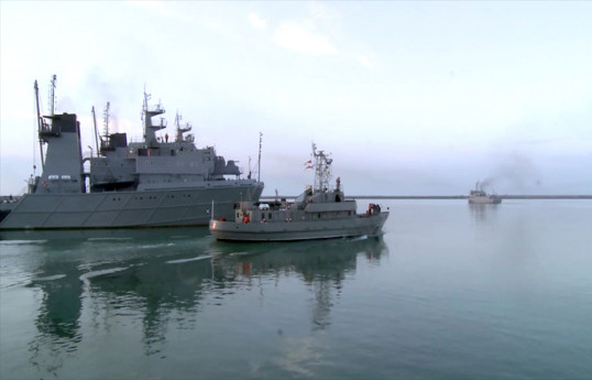 Azerbaijan Naval Forces ship crews carried out combat firing -VIDEO 