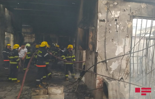 Fire, erupted in a market in Barda, extinguished-PHOTO -VIDEO -UPDATED 