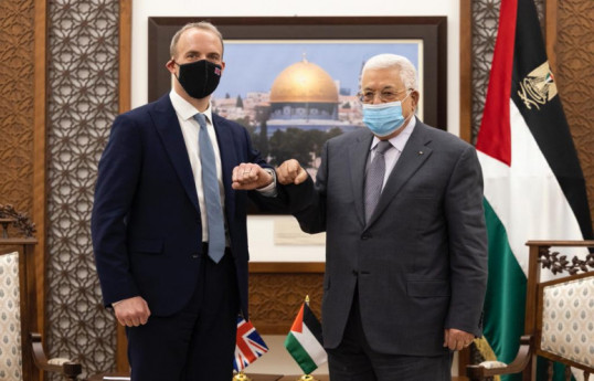 Dominic Raab,Mahmoud Abbas