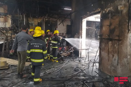 Fire, erupted in a market in Barda, extinguished-PHOTO -VIDEO -UPDATED 