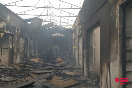 Fire, erupted in a market in Barda, extinguished-PHOTO -VIDEO -UPDATED 